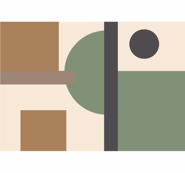 Soyut duvar resim geometrik Şekil organizasyonu - TenStickers