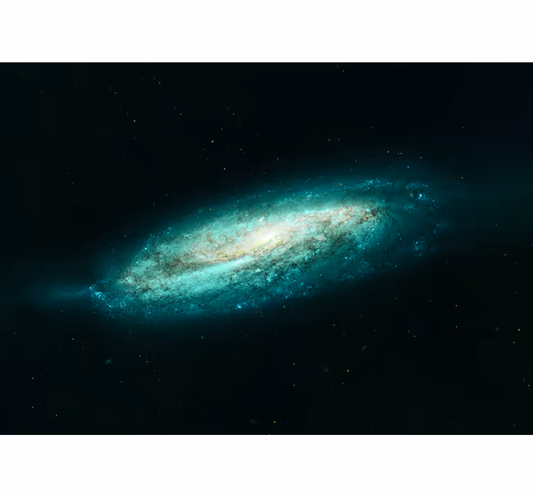 Uzay duvar resmi - galaktik spiral oluşum - TenStickers