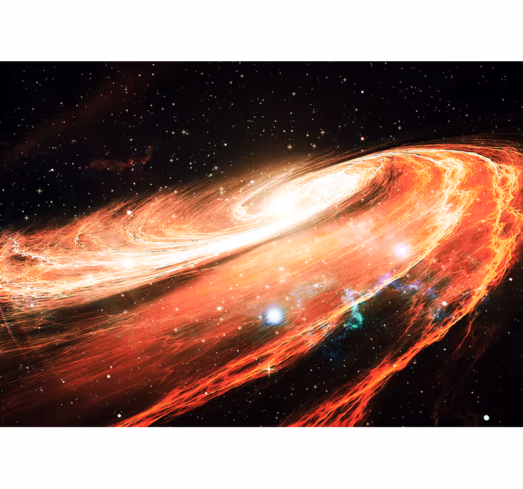 Uzay duvar resmi galaktik spiral dönüş - TenStickers
