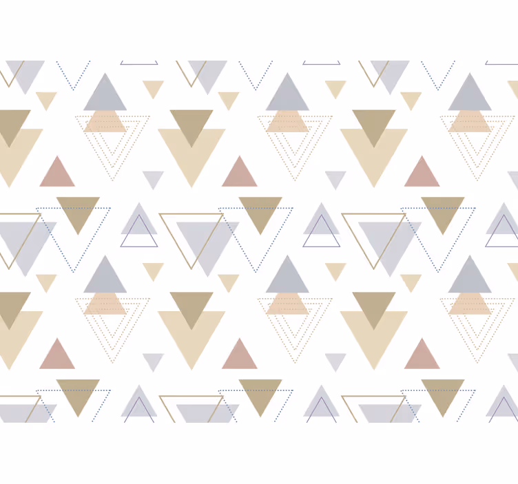 Soyut duvar resim geometrik Üçgen desenler - TenStickers