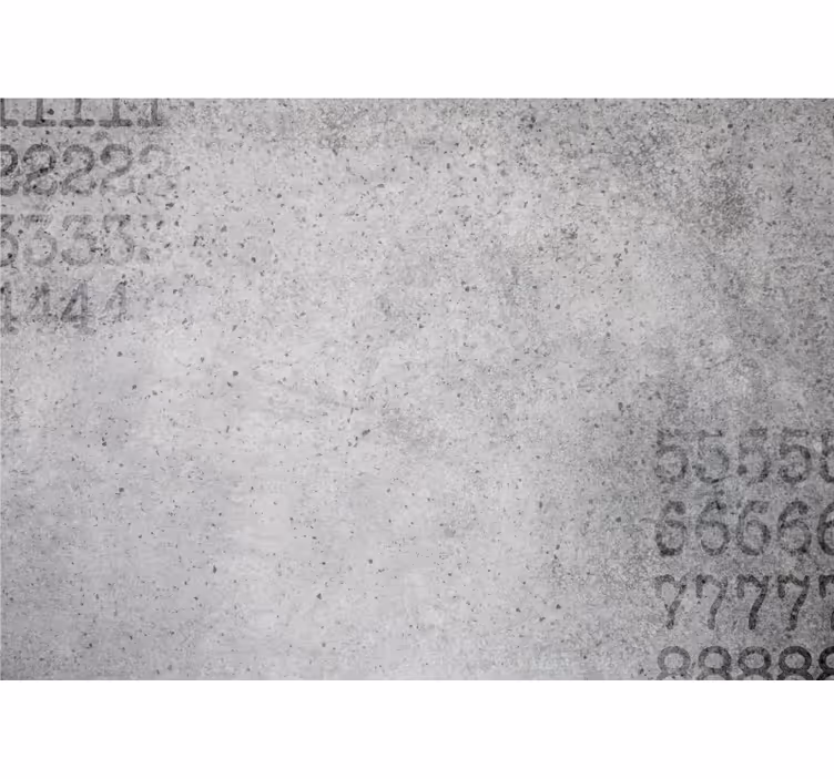 Numara gri modern duvar resmi - TenStickers