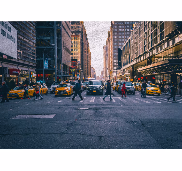 New york duvar resmi - yoğun new york caddesi - TenStickers