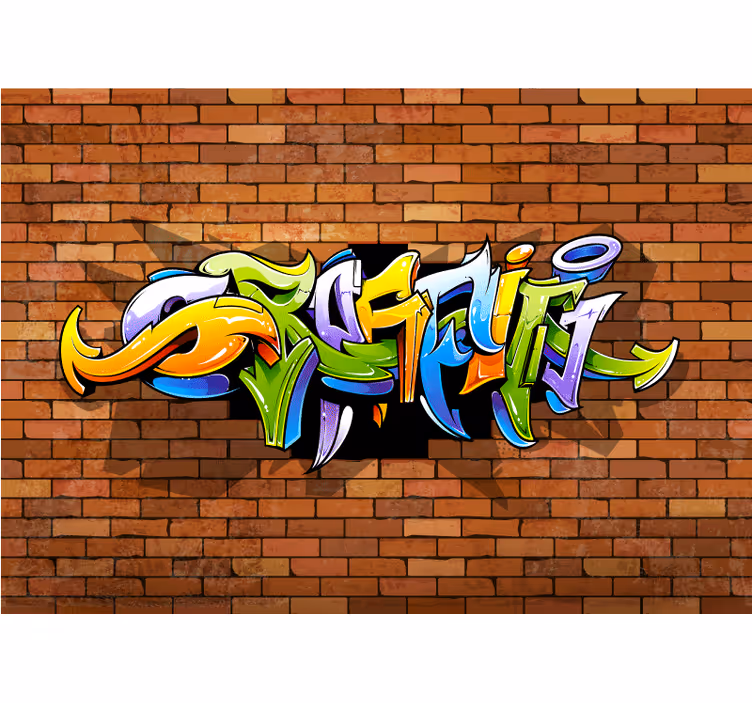 3d grafiti duvar müzik notaları duvar resmi - TenStickers