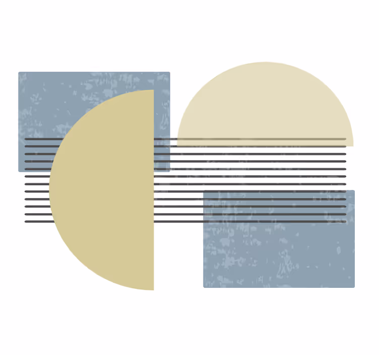 Sanat duvar resim geometrik Şekil düzeni - TenStickers