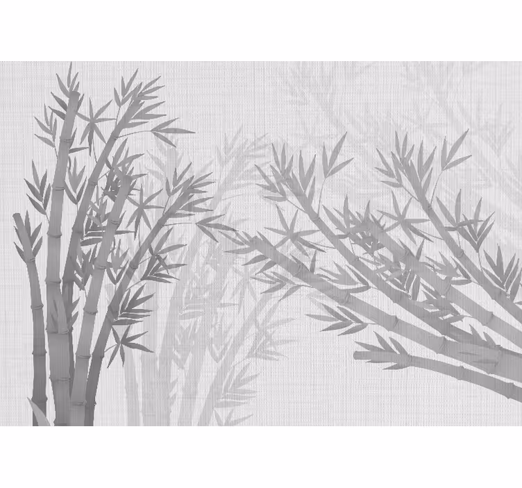 Bambu duvar resmi - Şık bambu silüetleri - TenStickers