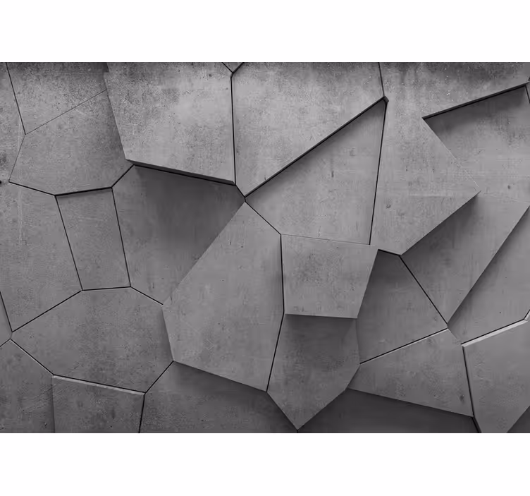 Beton duvar dokusu 3d duvar resmi - TenStickers