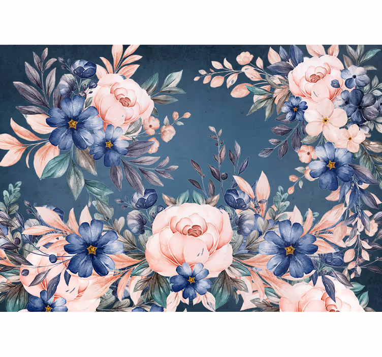 Çiçek duvar resim - romantik Çiçek düzeni - TenStickers