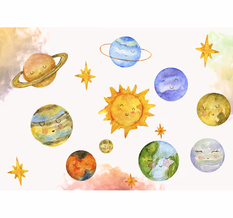 Suluboya boşluk duvar resmi - TenStickers