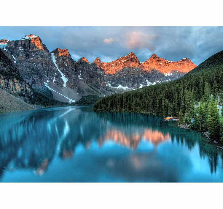 Manzara duvar resmi grand alpine lake - TenStickers