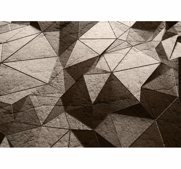 Doku ve desen duvar resim geometrik kompozisyon fikri - TenStickers