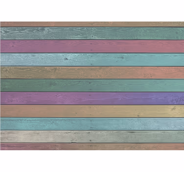 Ahşap "boho tarzı" plakalar duvar kağıdı - TenStickers