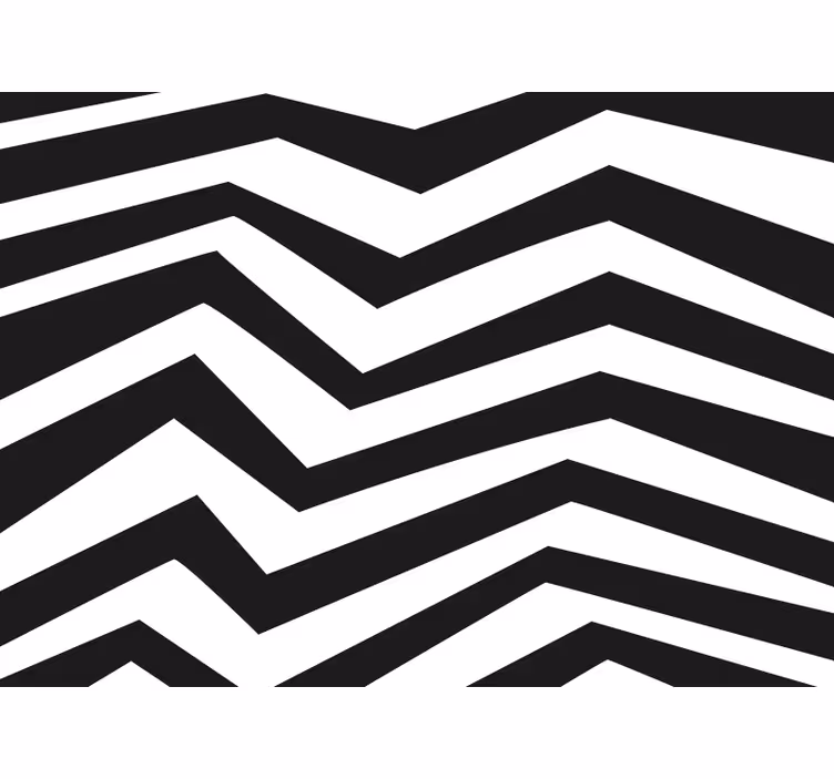 Zig zag soyut duvar resimleri - TenStickers