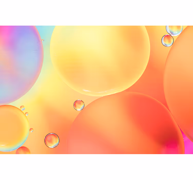 Gradient KöpüklerGradient Köpükleri 3 boyutlu duvar resim - TenStickers