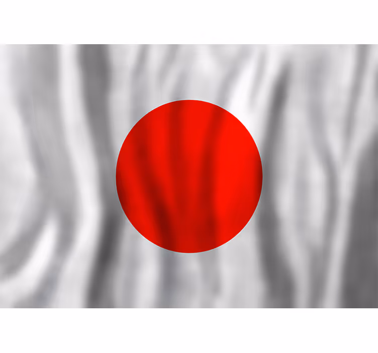 Japon bayrağı şehirler ve ülkeler duvar halısı - TenStickers