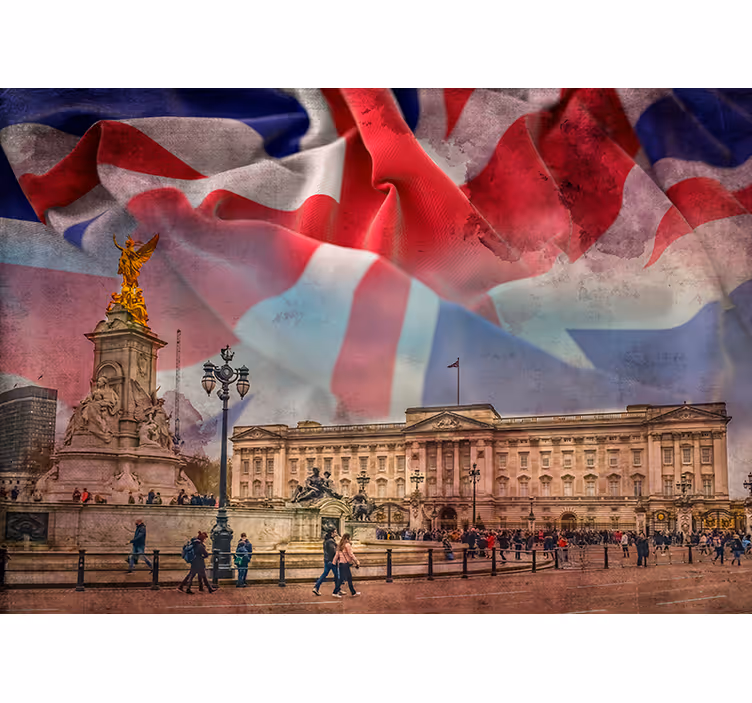 Buckingham özeti Londra duvar resim - TenStickers