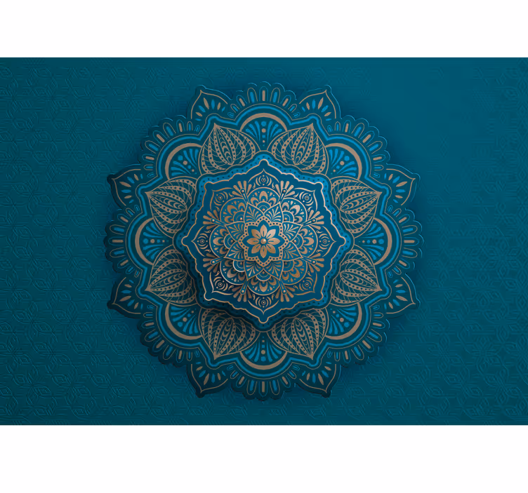 Mandala turkuaz duvar resmi - TenStickers