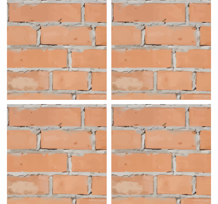 Bardak altlığı tuğla deseni - TenStickers