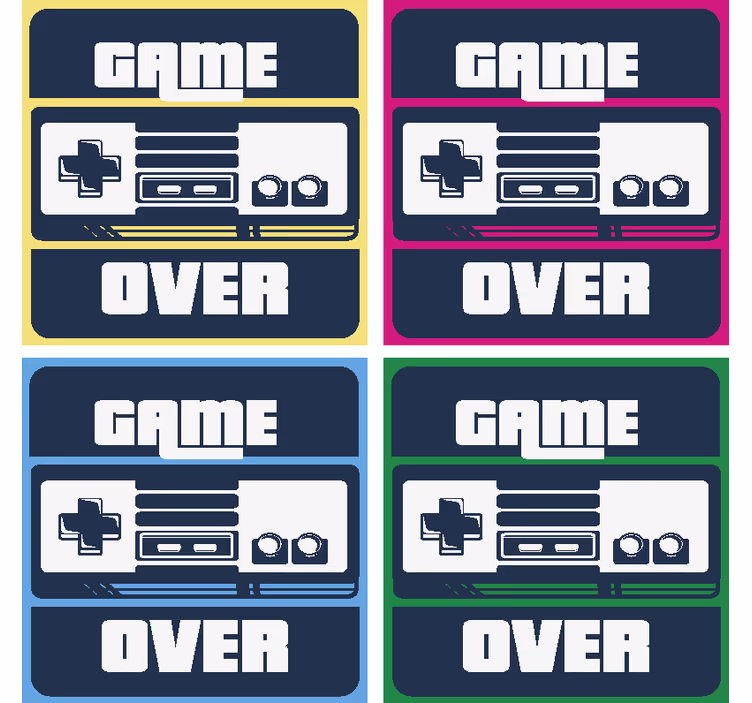 Oyun geek içki bardak altlığı - TenStickers