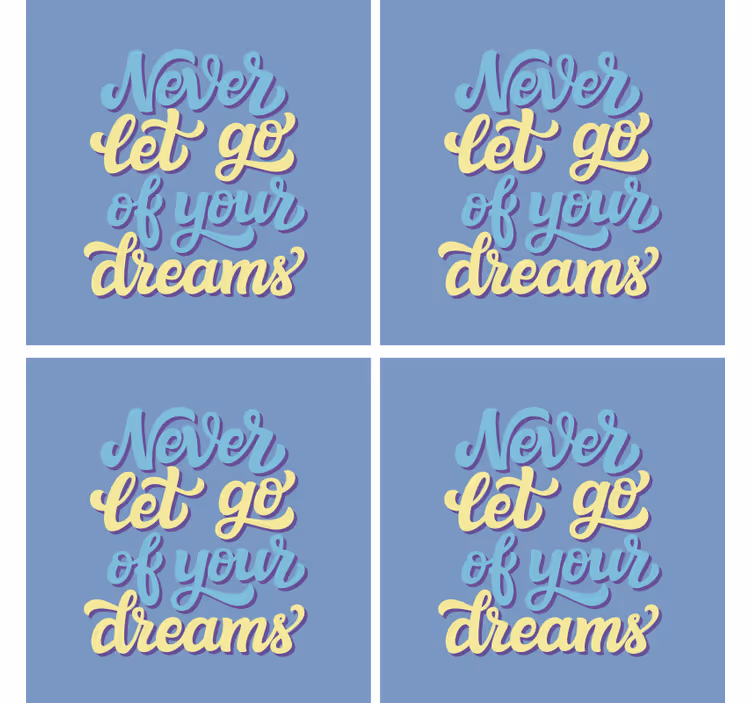 Motivasyonel teklif metin bardak hayalleri - TenStickers