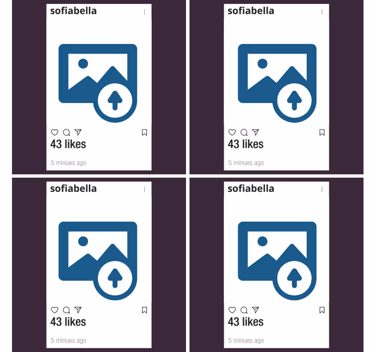Instagram ile fotoğraf ve metin özel bardak altlığı - TenStickers