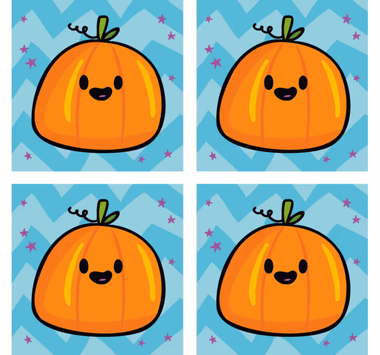 Kabak cadılar bayramı cadılar bayramı içki coaster - TenStickers