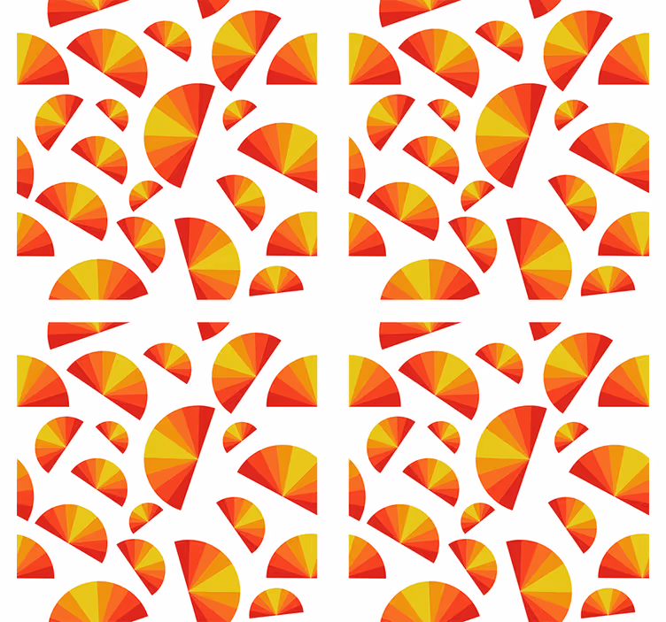 Bardak altlığı geometrik fan desenleri - TenStickers