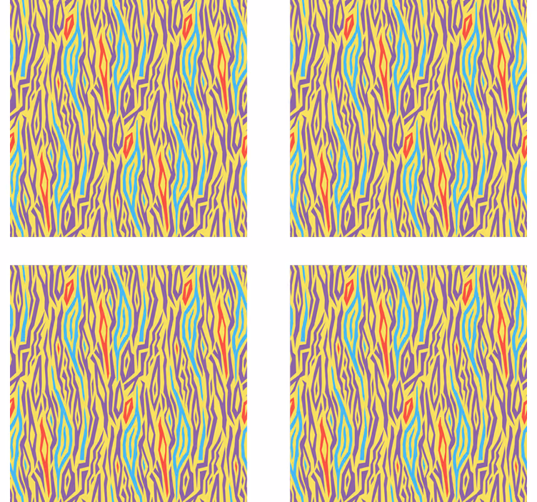 Vibrant abstract lines bardak altlığı - TenStickers
