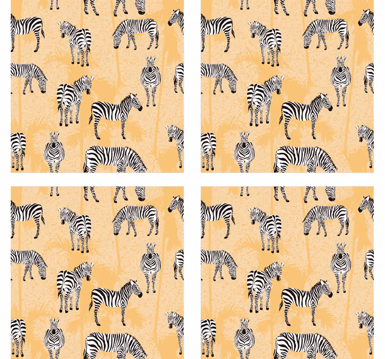 Ucube bardak altlığı zebra desenli arka plan - TenStickers