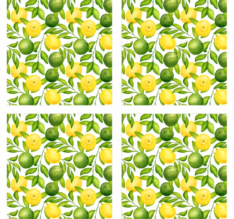 Bardak altlığı canlı narenciye Çiçek deseni - TenStickers