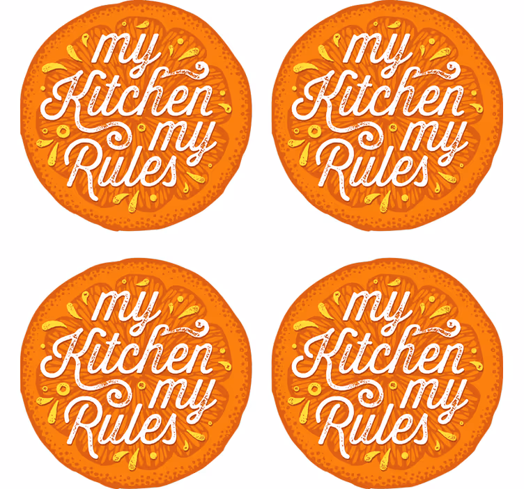 Benim mutfağım, kurallarım metin altlıkları - TenStickers
