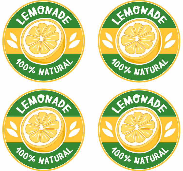Vintage limonata eski bardak altlığı - TenStickers