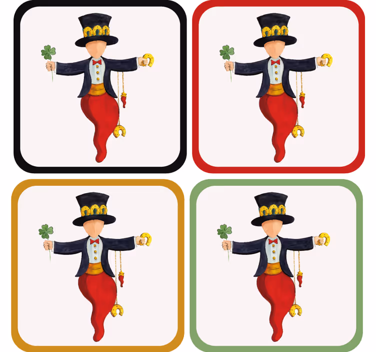 Ucube bardak altlığı Şirin karakter ve yonca - TenStickers