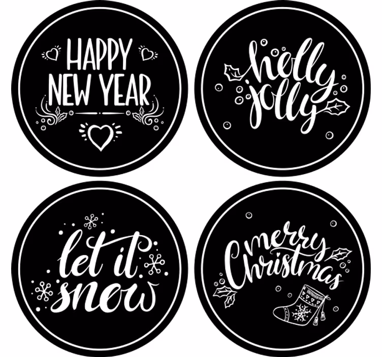 Farklı noel sözler noel altlığı - TenStickers