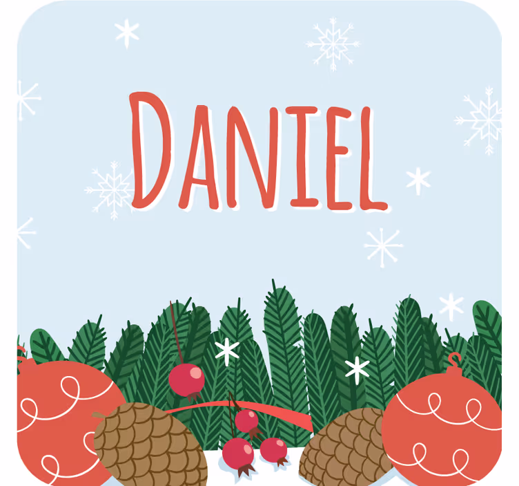 Noel bardak altlığı Çam kozyeleri süsleri - TenStickers