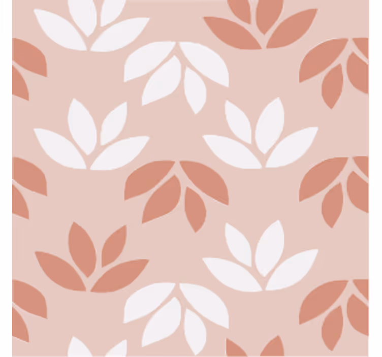 Bardak altlığı yaprak deseni motifi - TenStickers