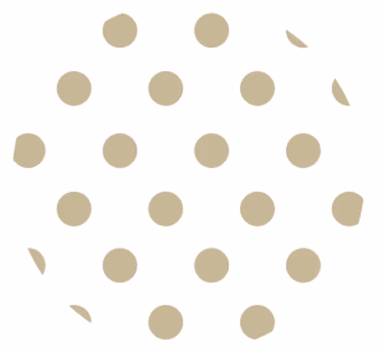 Bardak altlığı polka nokta deseni - TenStickers