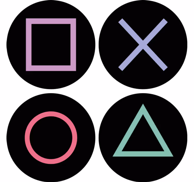 Playstation uzak figürler modern coaster - TenStickers