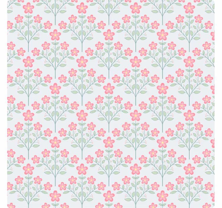 Bardak altlığı pastel tonlarda Çiçek deseni - TenStickers