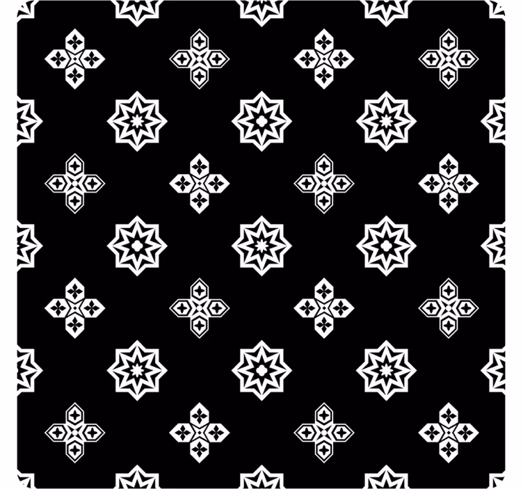 Bardak altlığı geometrik Çiçek deseni - TenStickers