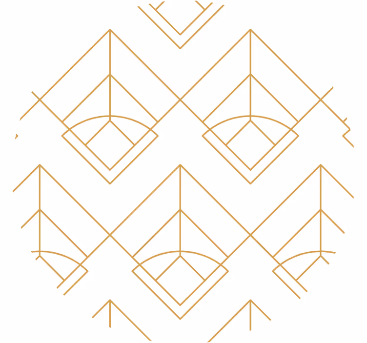 Bardak altlığı geometrik desen motifi - TenStickers
