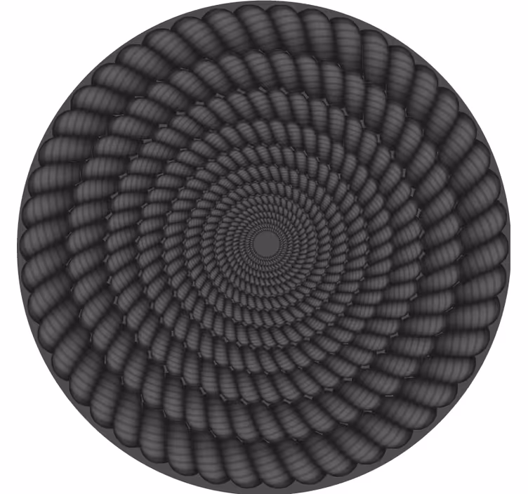 Bardak altlığı spiral desen yuvarlak - TenStickers