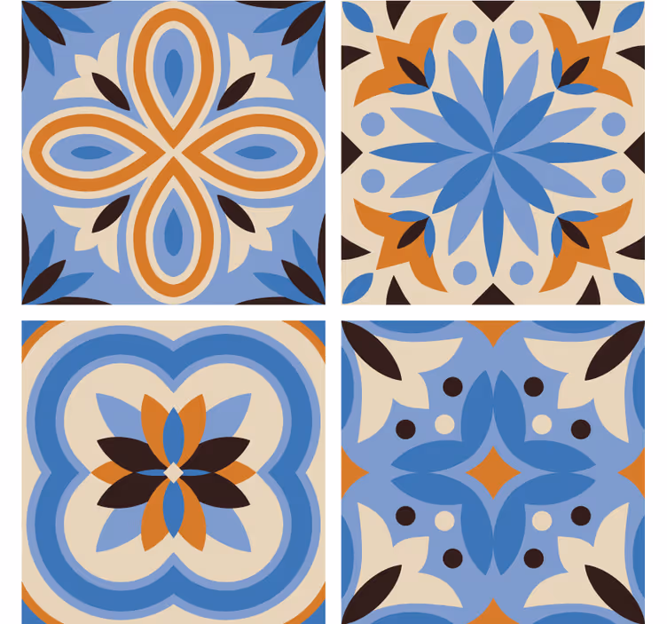 Bardak altlığı - detaylı botanik motifler - TenStickers