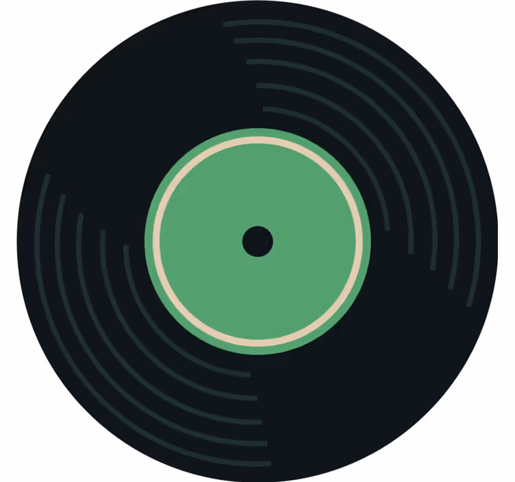 Her set vintage coaster için disko seti - TenStickers