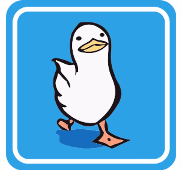 Havalı yürüyen ördek modern coaster - TenStickers