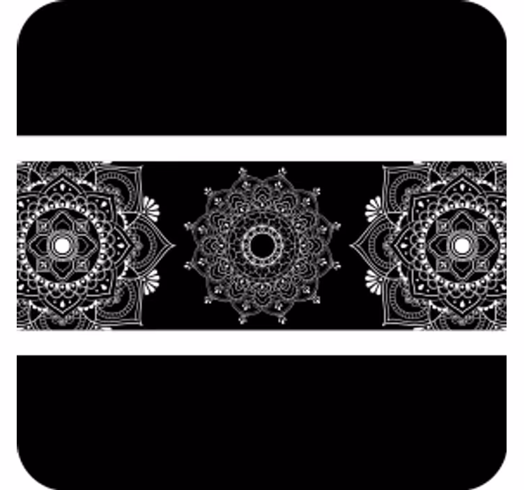 Bardak altlığı karmaşık mandala motifi - TenStickers