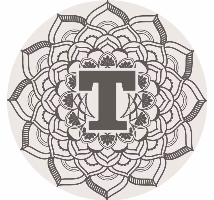 Ilk mandala kişiselleştirilmiş bardak altlıkları - TenStickers