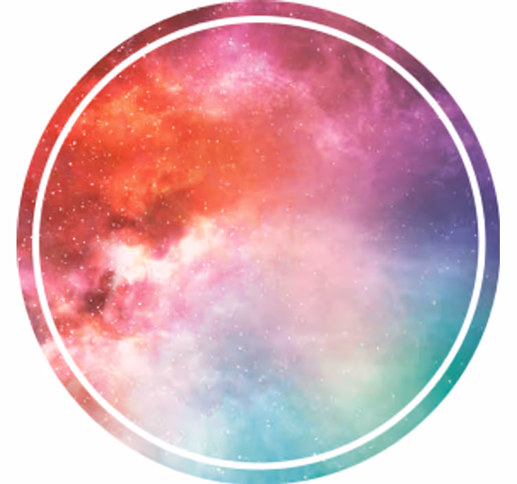 Galaksi baskı modern coaster - TenStickers