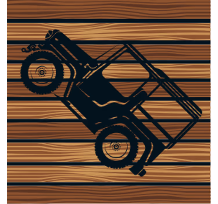 Bardak altlığı vintage arazi aracı - TenStickers