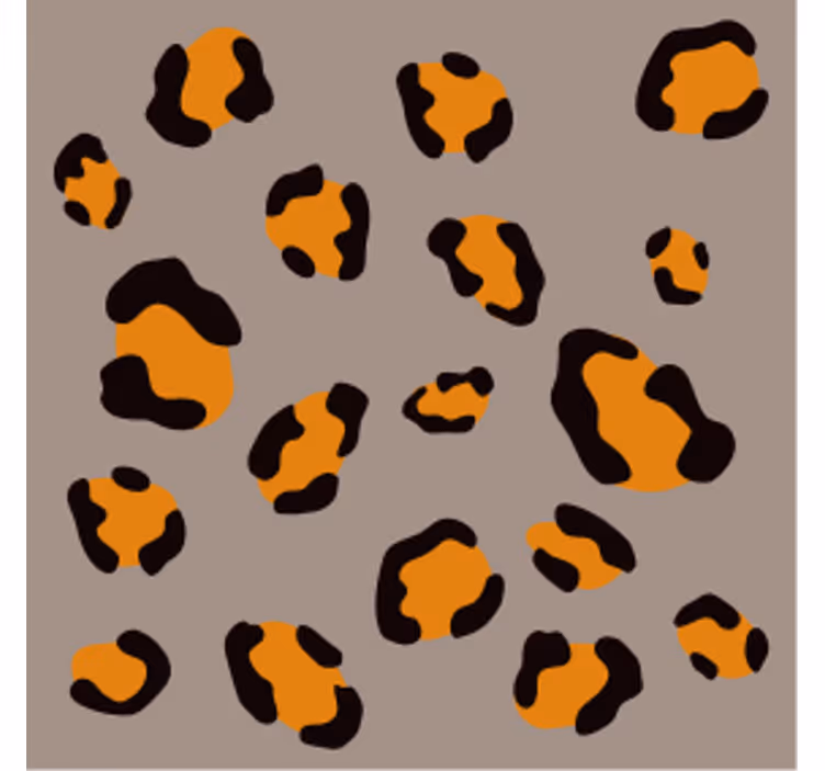 Bira bardak altlığı leopar desenli - TenStickers