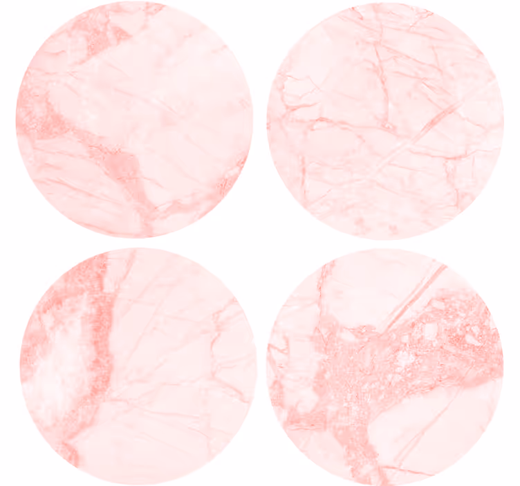 Bardak altlığı pürüzlü pembe mermer - TenStickers
